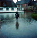 Flooding outside the Fox and Hounds 1987