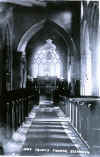 View of east window pulpit on right